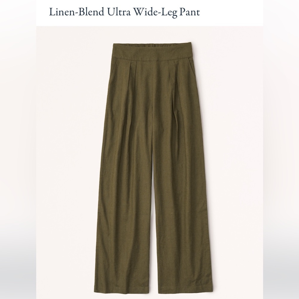 Linen wide leg plants.